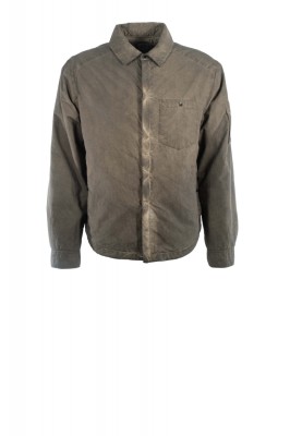 Hemdjacke aus Polyamid in Braun 