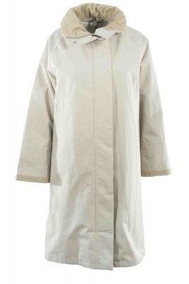 Damen Parka KARLA aus Polyester mit herausnehmbarem Innenfutter in Creme 