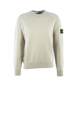 Rundhals-Pullover Stretch RWS Wool mit Raglanärmeln Sandfarben 