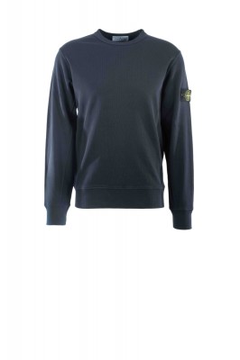 Sweatshirt mit Rundhalsausschnitt Organic Cotton Interlock Meeresblau 