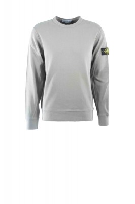 Sweatshirt mit Rundhalsausschnitt Organic Cotton Interlock Hellgrau 
