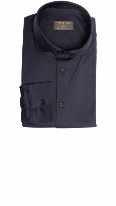 Artigiano jersey hemd blau