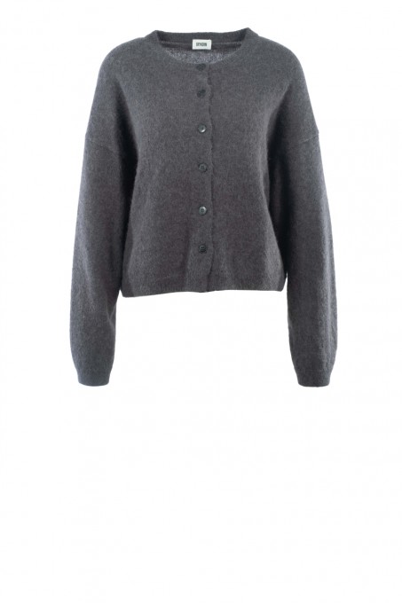 Drykorn strickjacke graphit