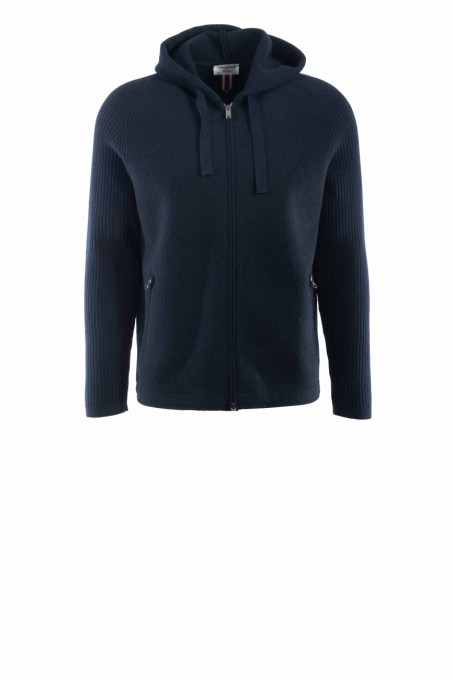 Phil Petter kapuzenstrickjacke navy