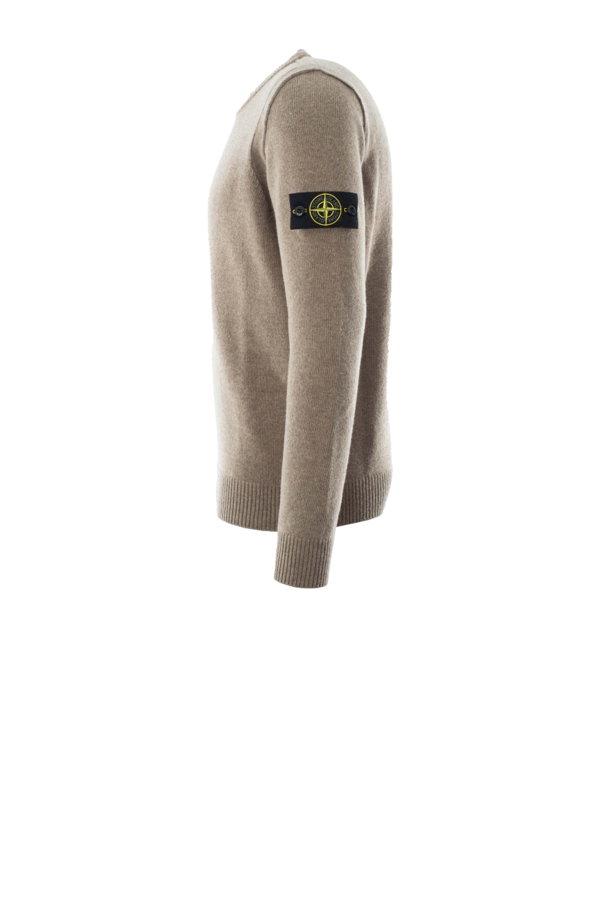 Stone Island Gerippter Pullover 508A3 mit Strickdetails 